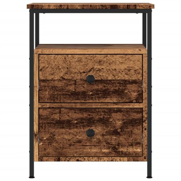 vidaXL Nattbord gammelt tre 44x45x60 cm konstruert tre