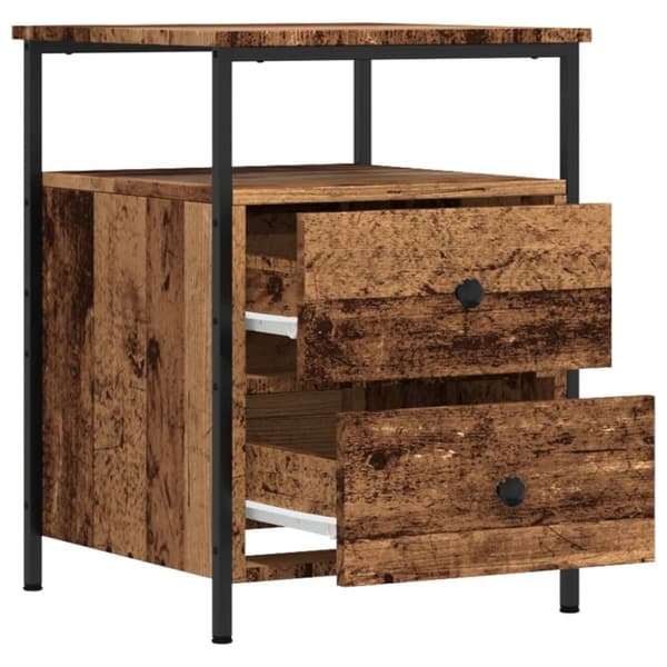 vidaXL Nattbord gammelt tre 44x45x60 cm konstruert tre