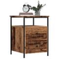 Miniatyrbilde 2 av 11: vidaXL Nattbord gammelt tre 44x45x60 cm konstruert tre