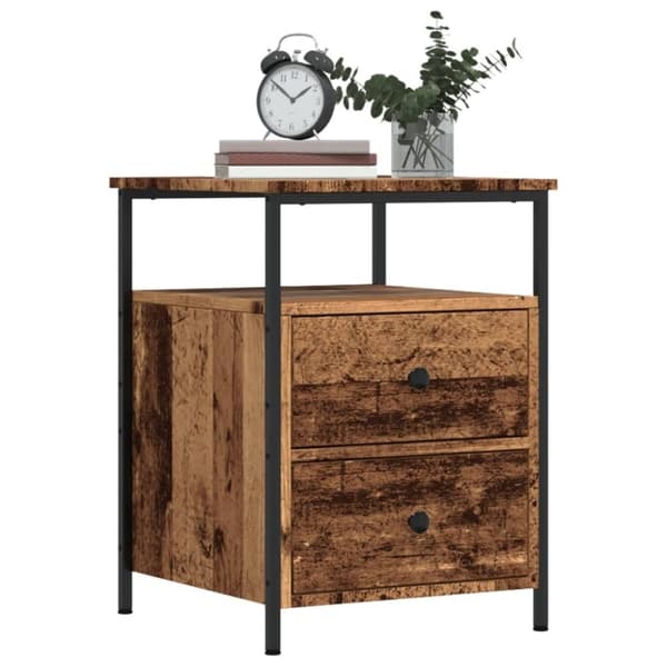 vidaXL Nattbord gammelt tre 44x45x60 cm konstruert tre