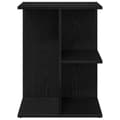 Miniatyrbilde 4 av 10: vidaXL Nattbord svart eik 46,5x29x61 cm konstruert tre