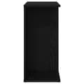 Miniatyrbilde 5 av 10: vidaXL Nattbord svart eik 46,5x29x61 cm konstruert tre