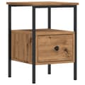 Miniatyrbilde 3 av 11: vidaXL Nattbord artisan eik 34x36x50 cm konstruert tre