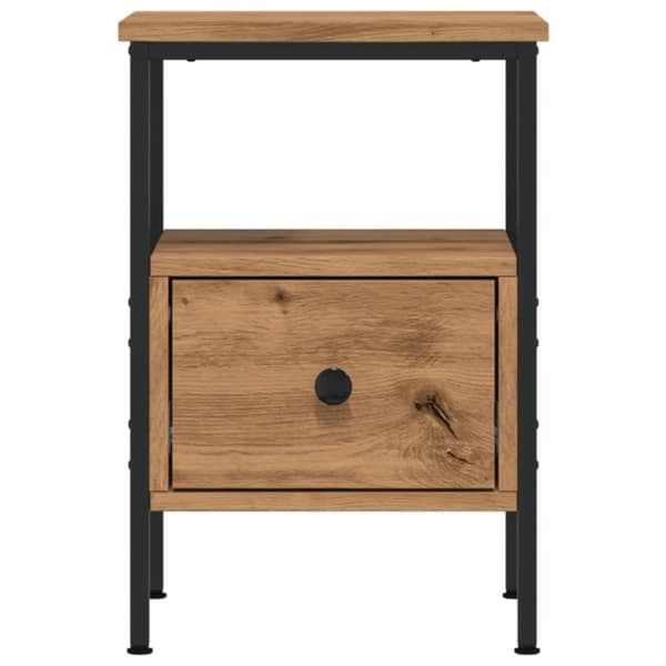 vidaXL Nattbord artisan eik 34x36x50 cm konstruert tre