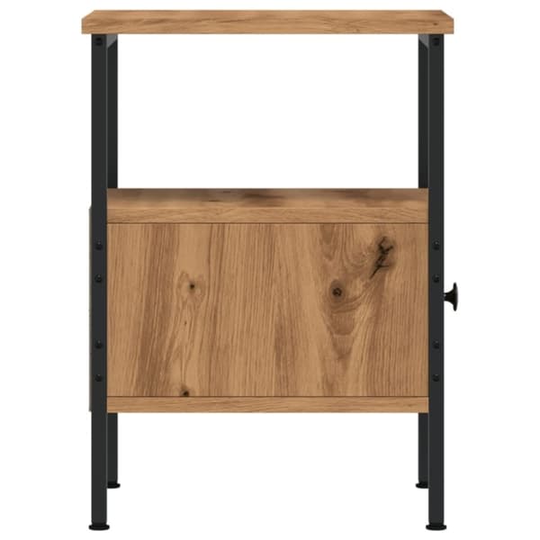 vidaXL Nattbord artisan eik 34x36x50 cm konstruert tre