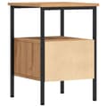 Miniatyrbilde 8 av 11: vidaXL Nattbord artisan eik 34x36x50 cm konstruert tre