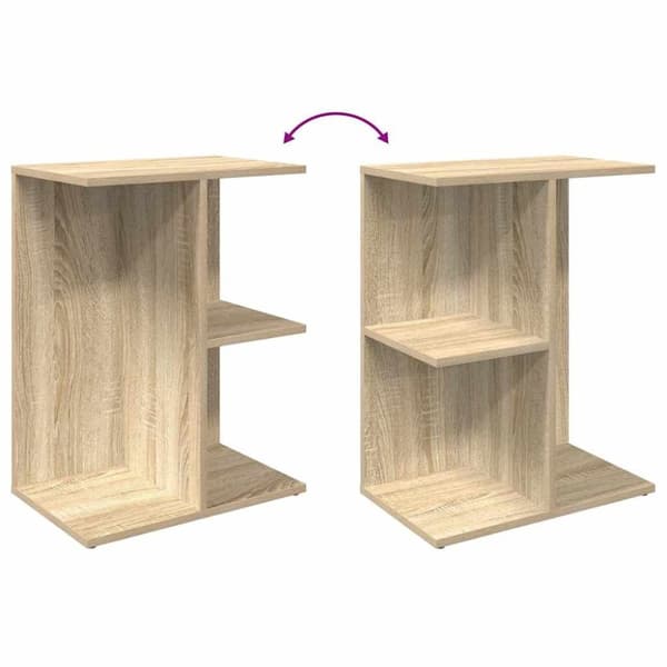 vidaXL Sängbord 2 st sonoma-ek 46,5x29x61 cm konstruerat trä