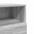 Miniatyrbilde 10 av 10: vidaXL Nattbord 2 stk med 2 skuffer grå sonoma 36x36x68 cm