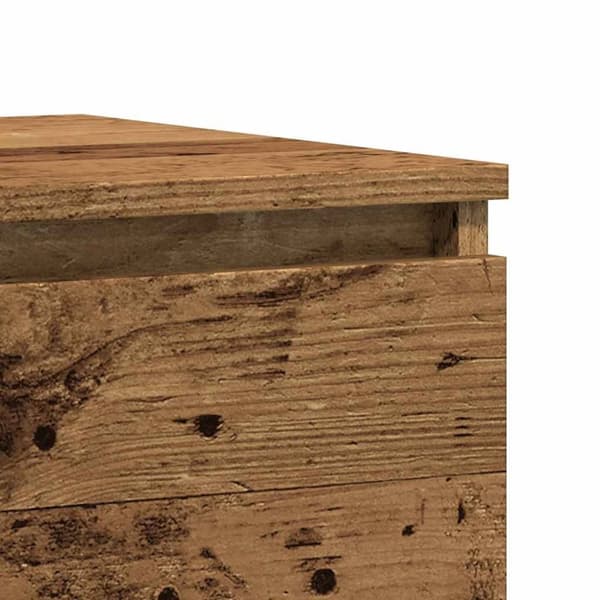 vidaXL Sängbord 2 st åldrat trä 50x40x43.5 cm konstruerat trä