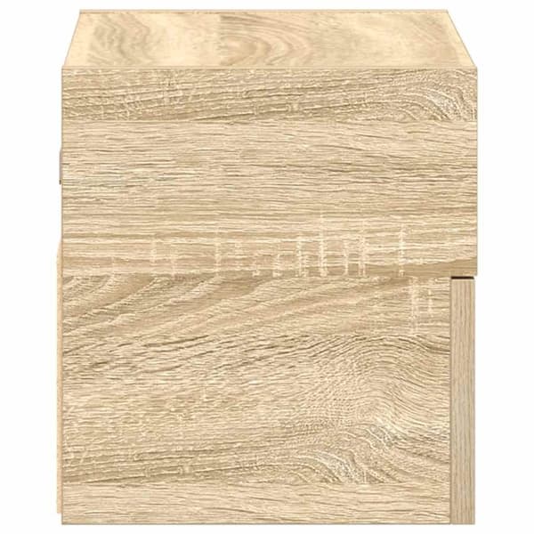 vidaXL væghængt sengebord 45x26x28,5 cm sonoma-eg