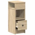 Miniatyrbillede 6 af 11: vidaXL sengebord med skuffe 25x31x66 cm sonoma-eg