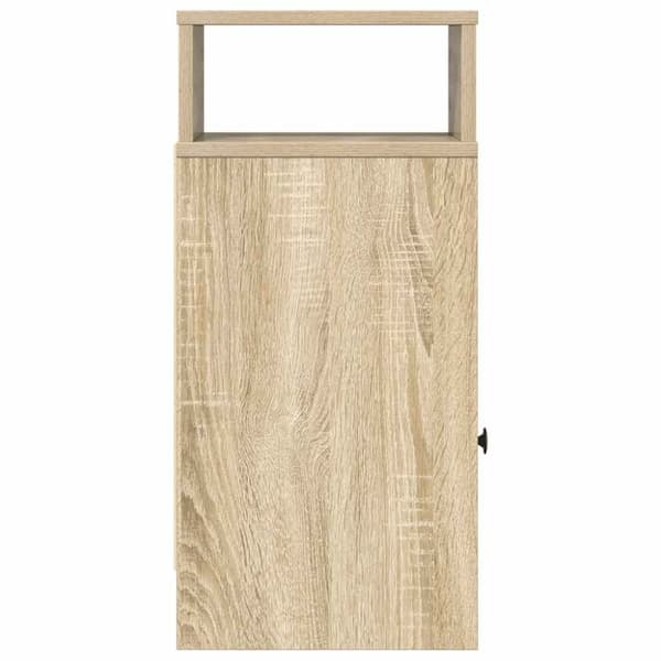 vidaXL Yöpöytäkaapit 2 kpl laatikolla Sonoma-tammi 25x31x66 cm