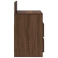 Miniatyrbilde 6 av 10: vidaXL Nattbord 2 stk med 2 skuffer brun eik 40x33x60 cm