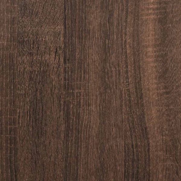 vidaXL Nattbord 2 stk med 2 skuffer brun eik 40x33x60 cm