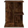 Miniatyrbilde 6 av 11: vidaXL Nattbord 2 stk røkt eik 46,5x29x61 cm konstruert tre
