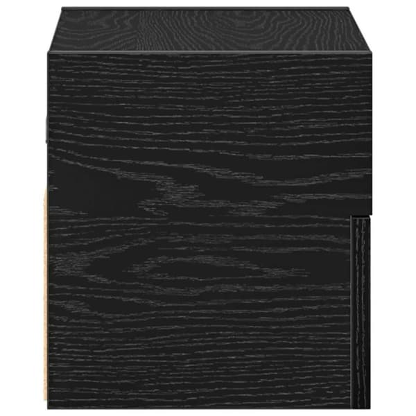 vidaXL væghængt sengebord 45x26x28,5 cm sort