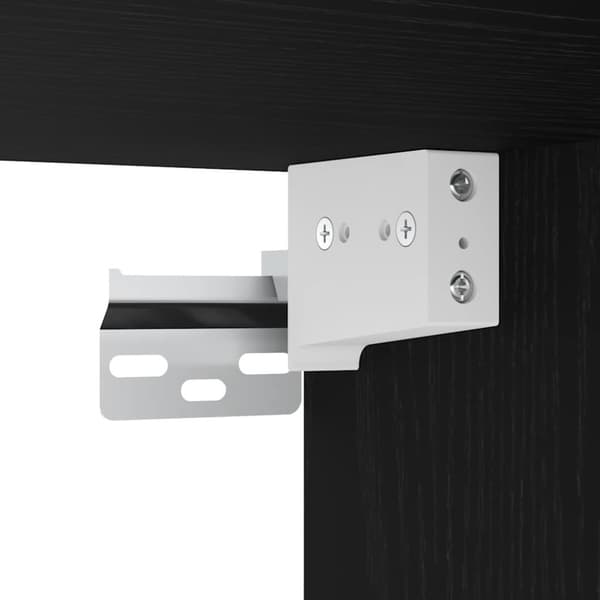vidaXL væghængt sengebord 45x26x28,5 cm sort