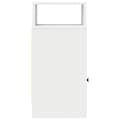 Miniatyrbilde 7 av 11: vidaXL Nattbord 2 stk med skuff hvit 25x31x66 cm