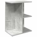 Miniatyrbilde 2 av 10: vidaXL Nattbord betonggrå 46,5x29x61 cm konstruert tre