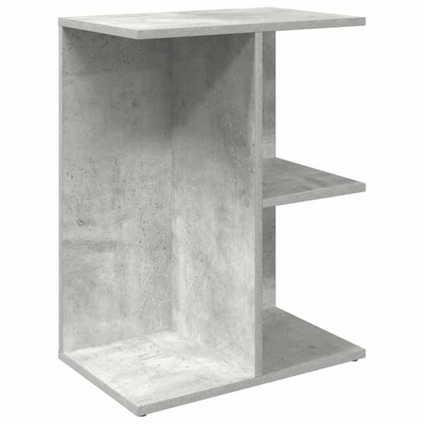 vidaXL Nattbord betonggrå 46,5x29x61 cm konstruert tre