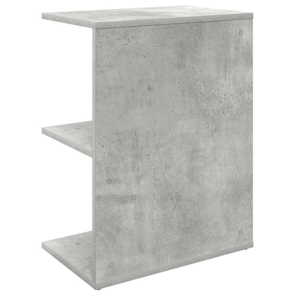vidaXL Nattbord betonggrå 46,5x29x61 cm konstruert tre