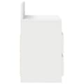 Miniatyrbilde 6 av 10: vidaXL Nattbord med 2 skuffer hvit 40x33x60 cm