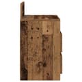 Miniatyrbilde 6 av 10: vidaXL Nattbord med 2 skuffer gammelt tre 40x33x60 cm