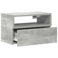 Pikkukuva 6 / 11: vidaXL Seinäkiinnitettävät yöpöydät 2 kpl betoninharmaa 45x26x28,5 cm