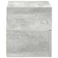 Pikkukuva 7 / 11: vidaXL Seinäkiinnitettävät yöpöydät 2 kpl betoninharmaa 45x26x28,5 cm