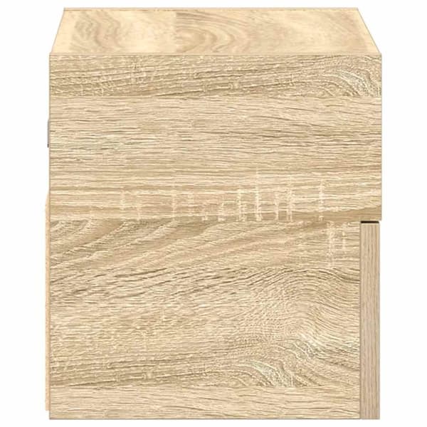 vidaXL Seinäkiinnitettävät yöpöydät 2 kpl Sonoma-tammi 45x26x28,5 cm