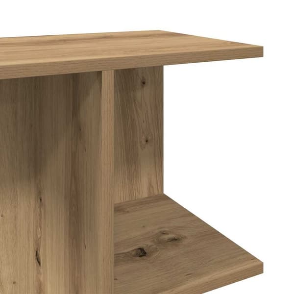 vidaXL Nattbord 2 stk artisan eik 46,5x29x61 cm konstruert tre