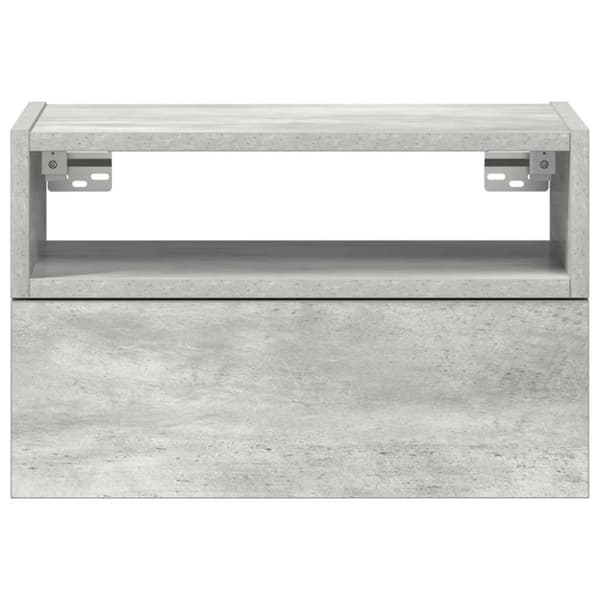 vidaXL Väggmonterade sängbord 2 st betonggrå 45x26x28,5 cm
