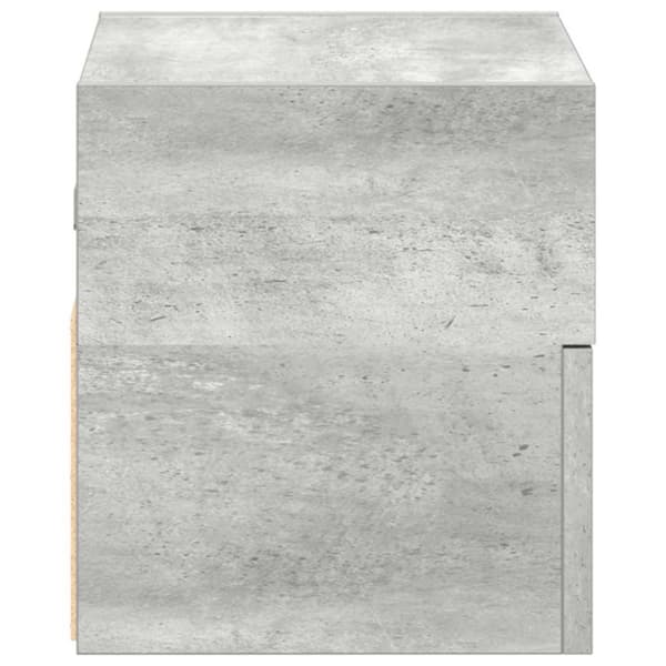 vidaXL Väggmonterade sängbord 2 st betonggrå 45x26x28,5 cm