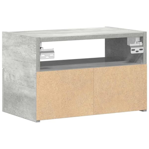 vidaXL Väggmonterade sängbord 2 st betonggrå 45x26x28,5 cm