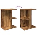 Pikkukuva 9 / 11: vidaXL Yöpöydät 2 kpl vanha puu 46,5x29x61 cm tekninen puu