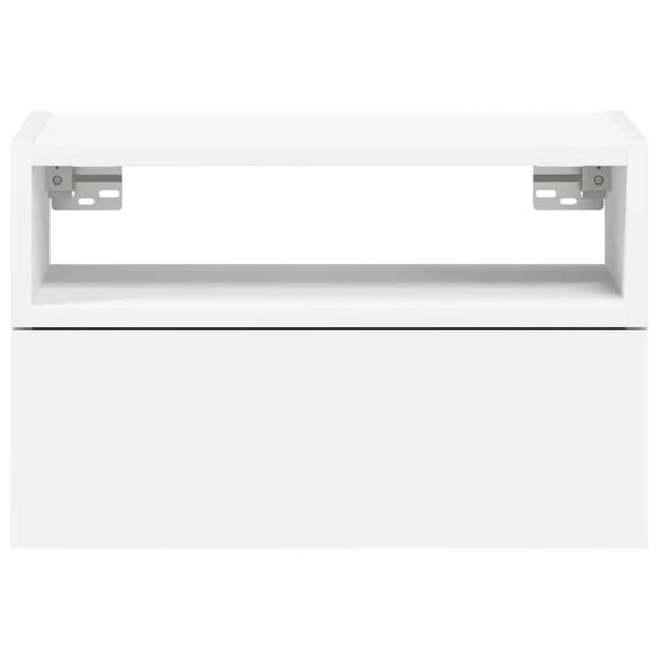 vidaXL Väggmonterade sängbord 2 st vit 45x26x28,5 cm