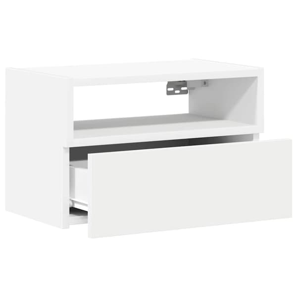vidaXL Väggmonterade sängbord 2 st vit 45x26x28,5 cm