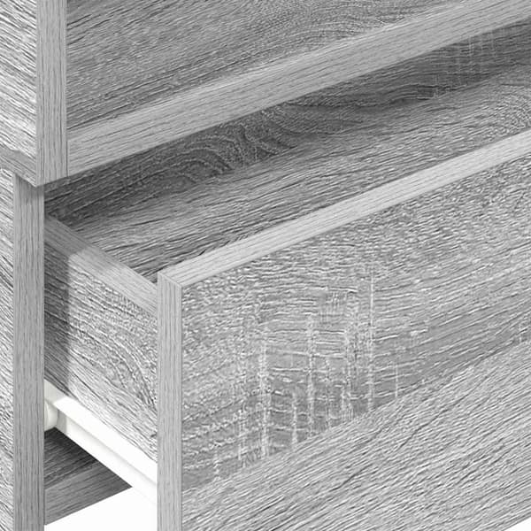 vidaXL væghængte sengeborde 2 stk. 45x26x28,5 cm grå sonoma-eg