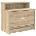 Miniatyrbilde 1 av 10: vidaXL Nattbord med skuff sonoma eik 51x31x47 cm