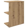 Pikkukuva 8 / 11: vidaXL Yöpöydät 2 kpl käsityöläinen tammi 46,5x29x61 cm tekninen puu