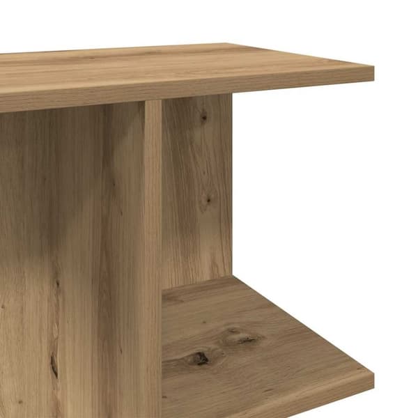 vidaXL Yöpöydät 2 kpl käsityöläinen tammi 46,5x29x61 cm tekninen puu