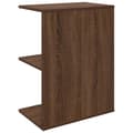 Miniatyrbilde 6 av 10: vidaXL Nattbord brun eik 46,5x29x61 cm konstruert tre