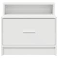 Miniatyrbilde 4 av 10: vidaXL Nattbord med skuff 2 stk hvit 51x31x47 cm