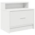 Miniatyrbilde 6 av 10: vidaXL Nattbord med skuff 2 stk hvit 51x31x47 cm