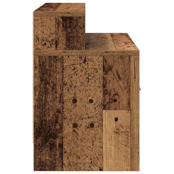 vidaXL Nattbord med skuff gammelt tre 51x31x47 cm