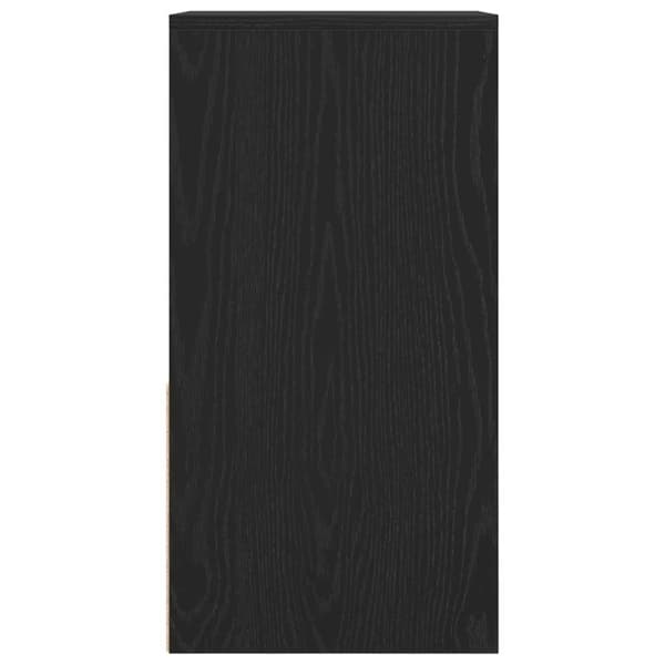 vidaXL Yöpöytäkaappi laatikolla musta tammi 35x34x66,5 cm