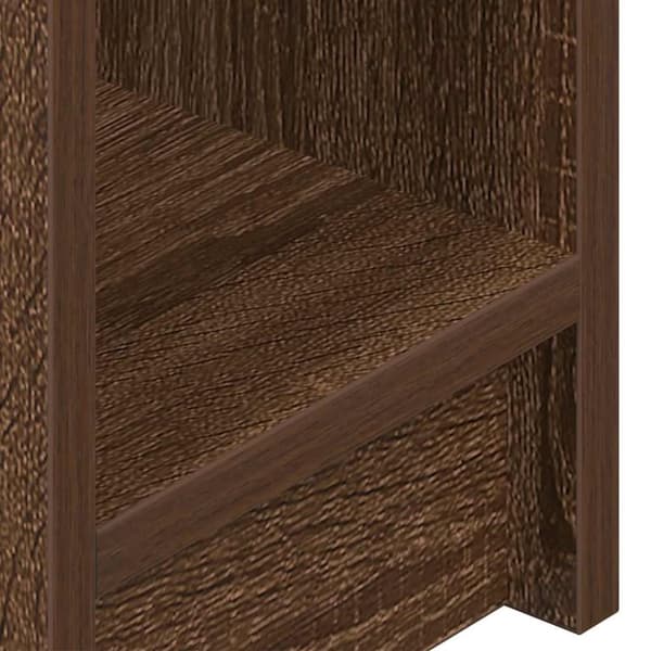 vidaXL Nattbord med skuff 2 stk brun eik 20x36x60 cm