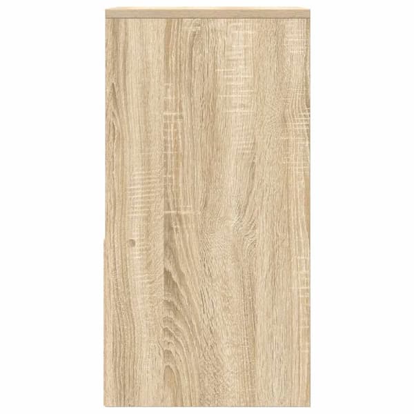 vidaXL Sängbord med låda sonoma-ek 35x34x66,5 cm