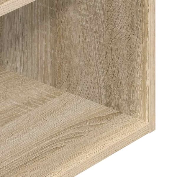 vidaXL Sängbord med låda sonoma-ek 35x34x66,5 cm