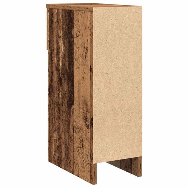 vidaXL sengebord med skuffe 20x36x60 cm antikt træ